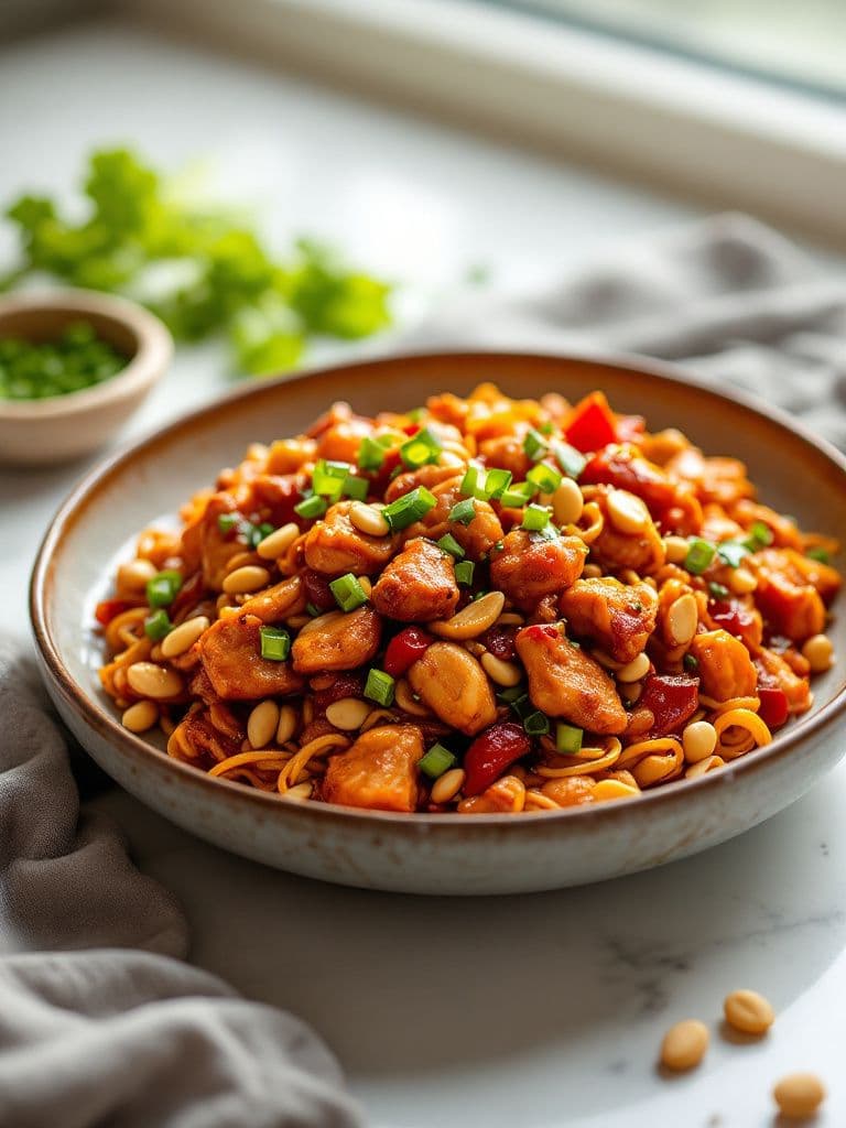 Szechuan Spicy Kung Pao Chicken