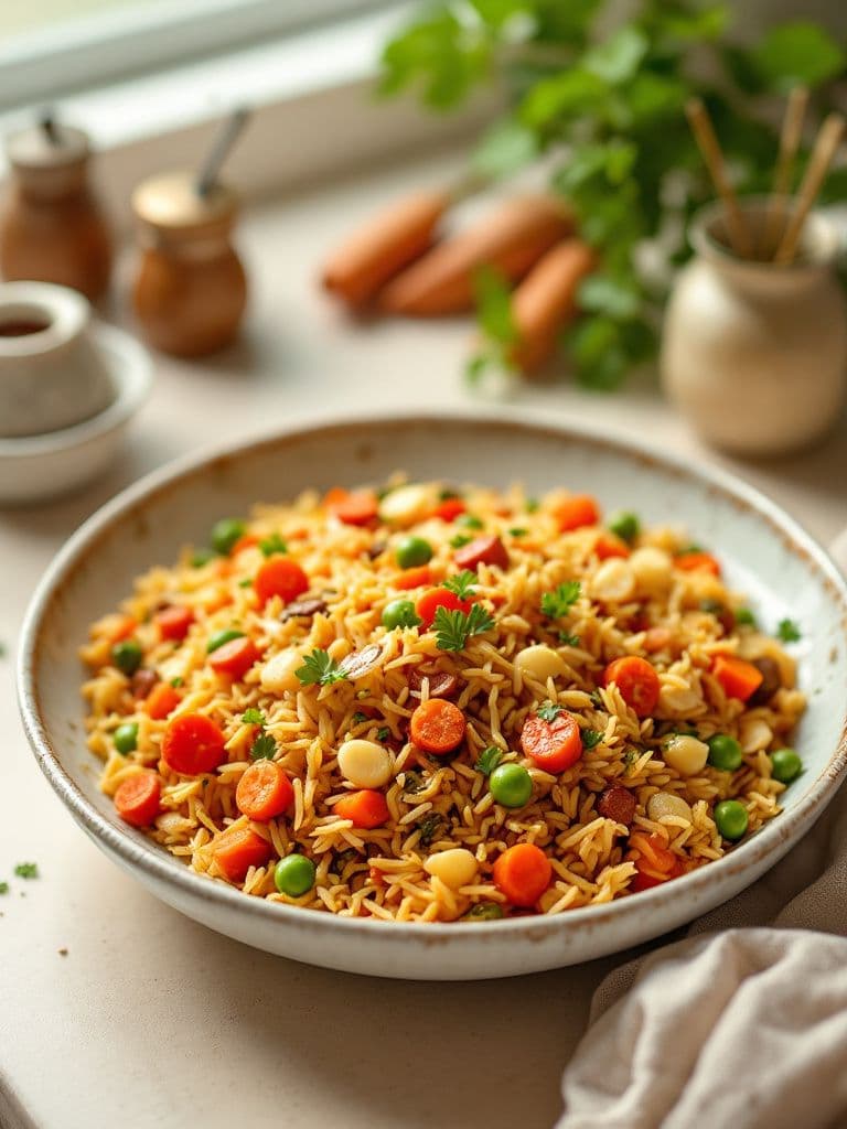 Vegetable Biryani with Spices