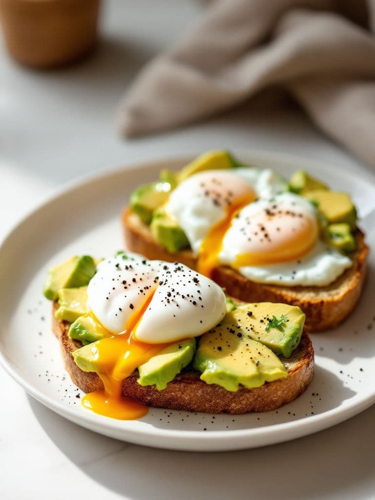 Avocado Toast with Poached Eggs