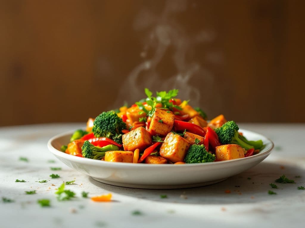 Spicy Szechuan Tofu Stir-Fry