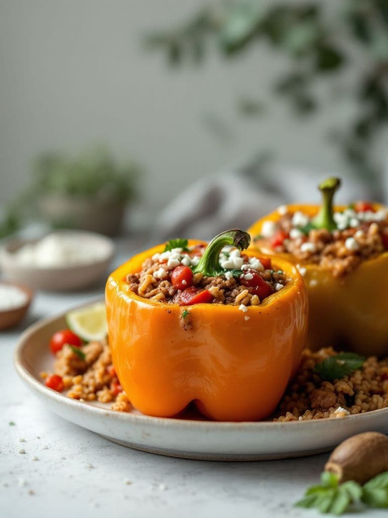 Mediterranean Stuffed Bell Peppers