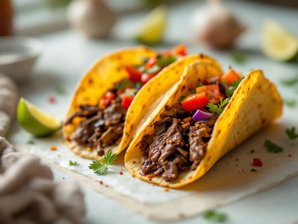 Korean BBQ Beef Tacos