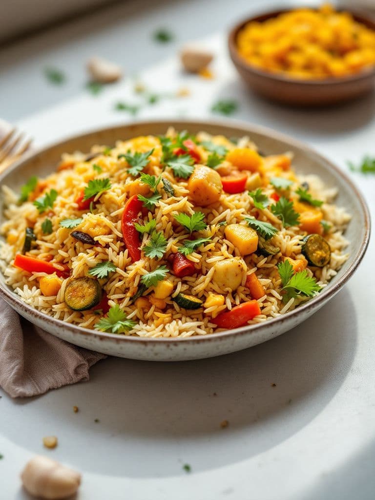Spicy Indian Vegetable Biryani