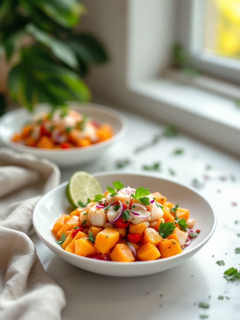 Ceviche with Sweet Potato