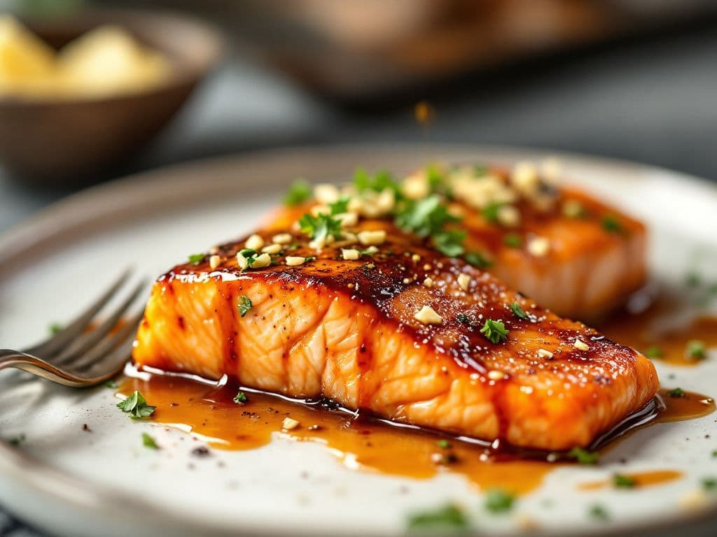 Savory Miso Glazed Salmon