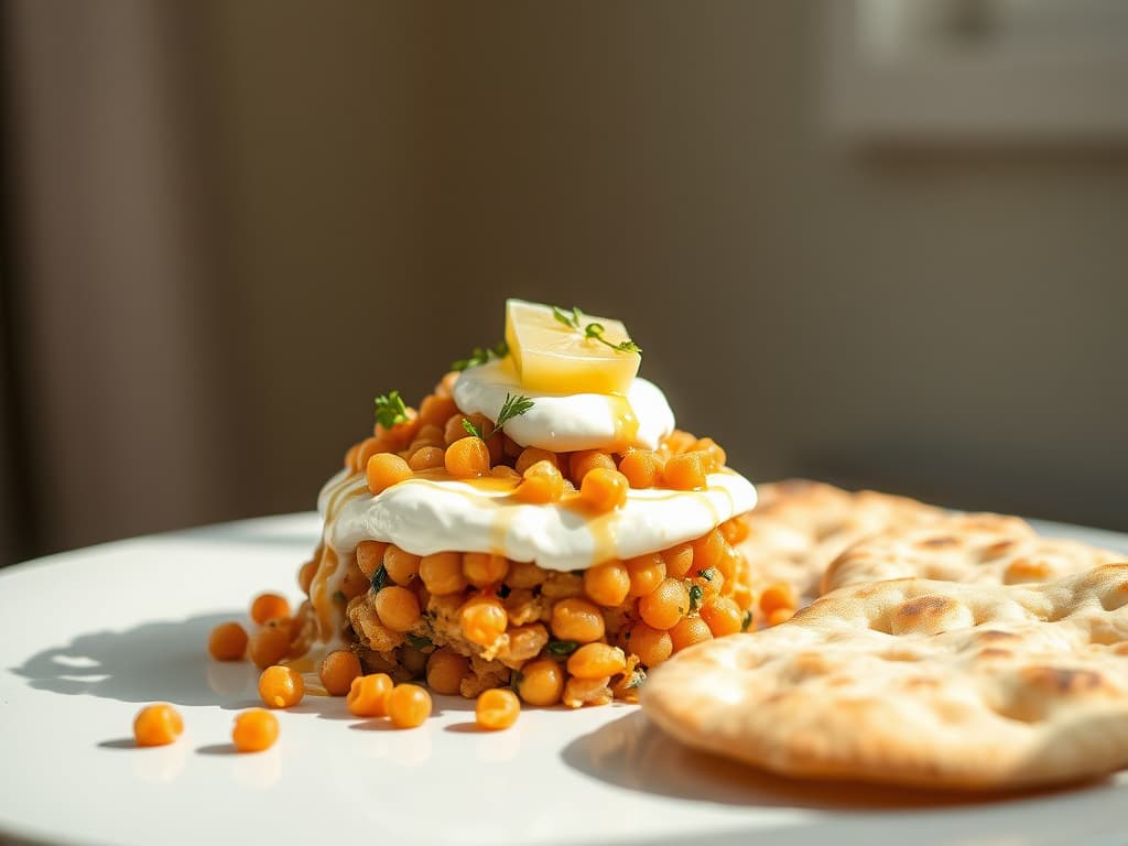 Flavorful Fatteh with Chickpeas and Crispy Pita