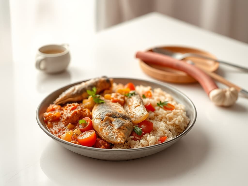 Senegalese Thieboudienne (Fish and Rice)