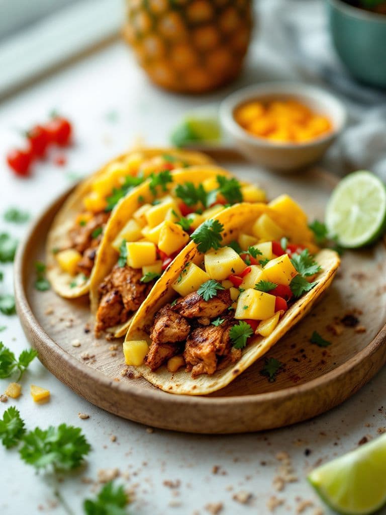 Caribbean Jerk Chicken Tacos