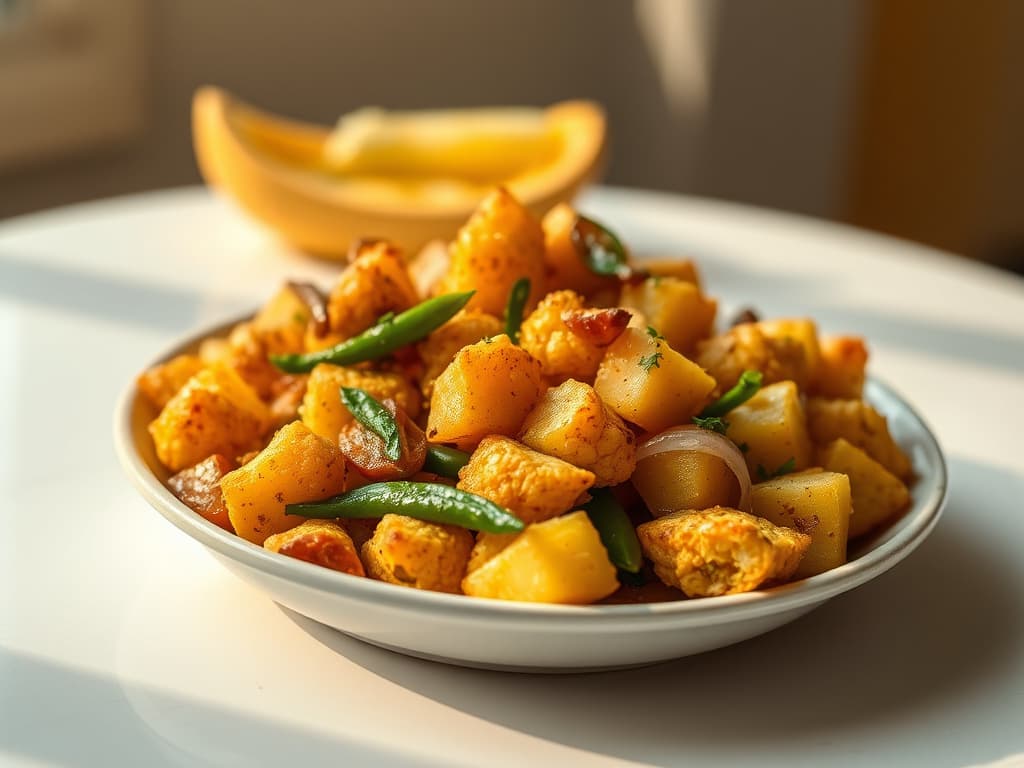 Quick Aloo Gobi (Potato Cauliflower Stir-fry)