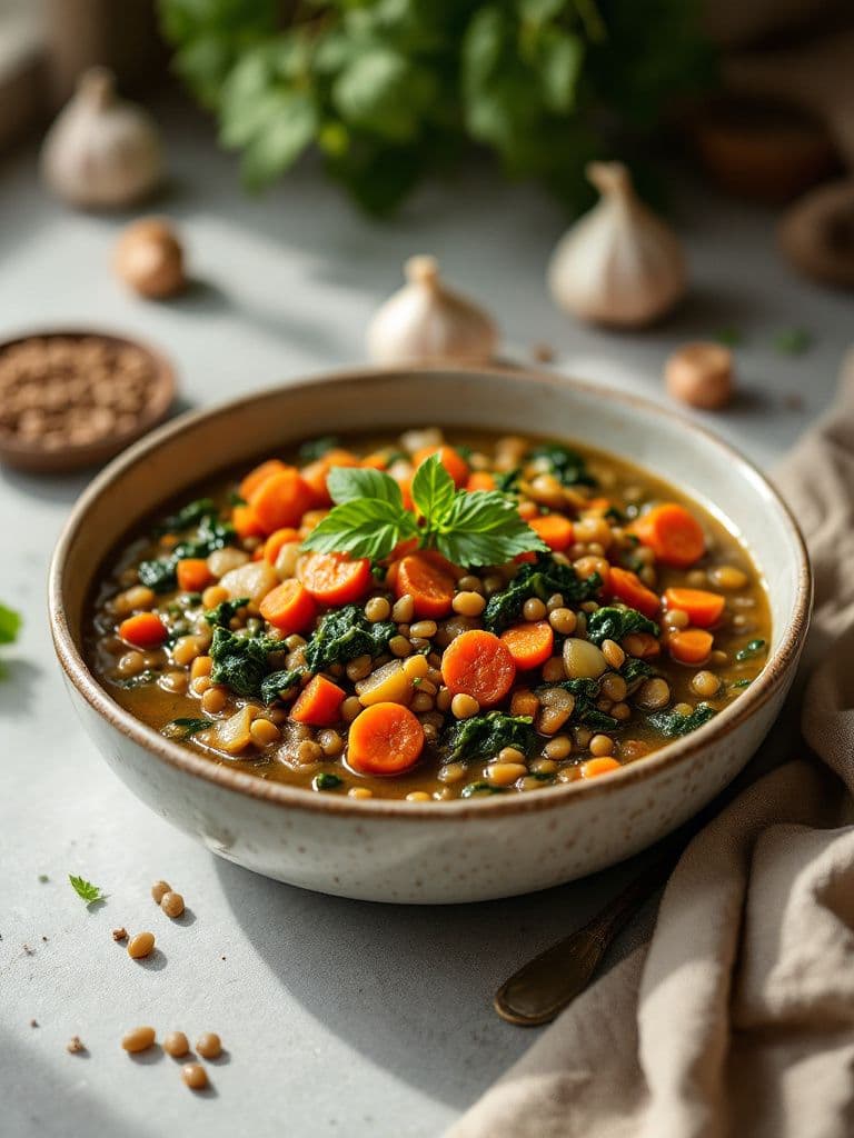 Lentil and Spinach Stew