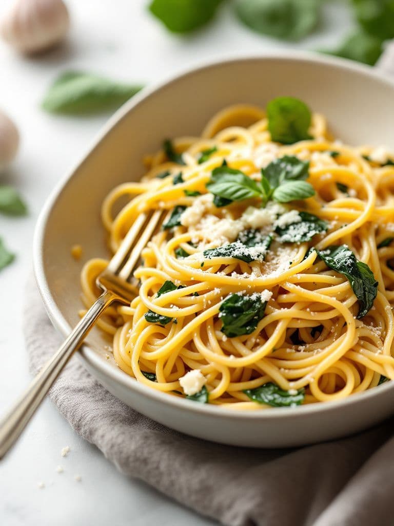 Creamy Spinach and Ricotta Pasta