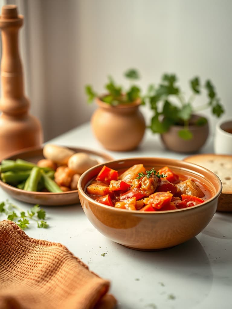 Hearty Malian Tigadegena (Vegetarian Peanut Stew)