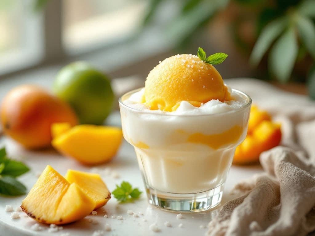 Mango Coconut Sorbet