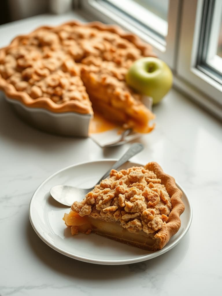 Decadent Apple Crumble Pie