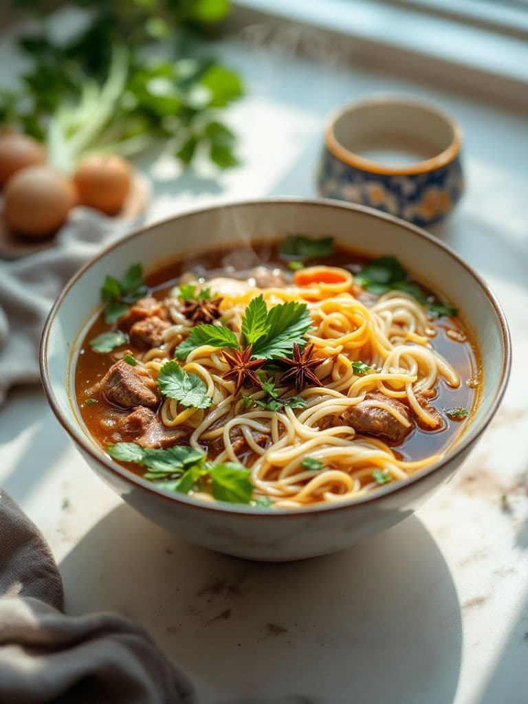 Vietnamese Pho Bo (Beef Noodle Soup)