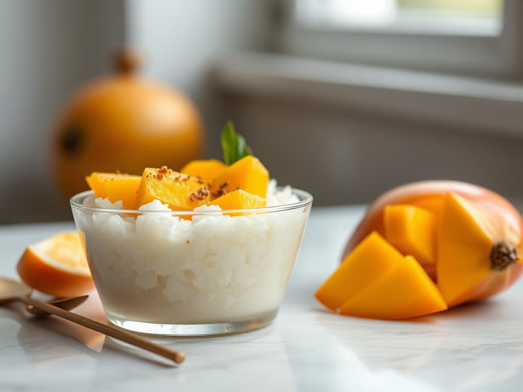 Thai Mango Sticky Rice Dessert