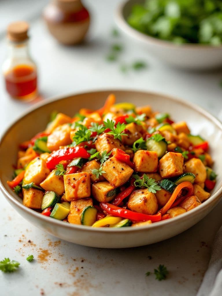 Kung Pao Tofu Stir-Fry
