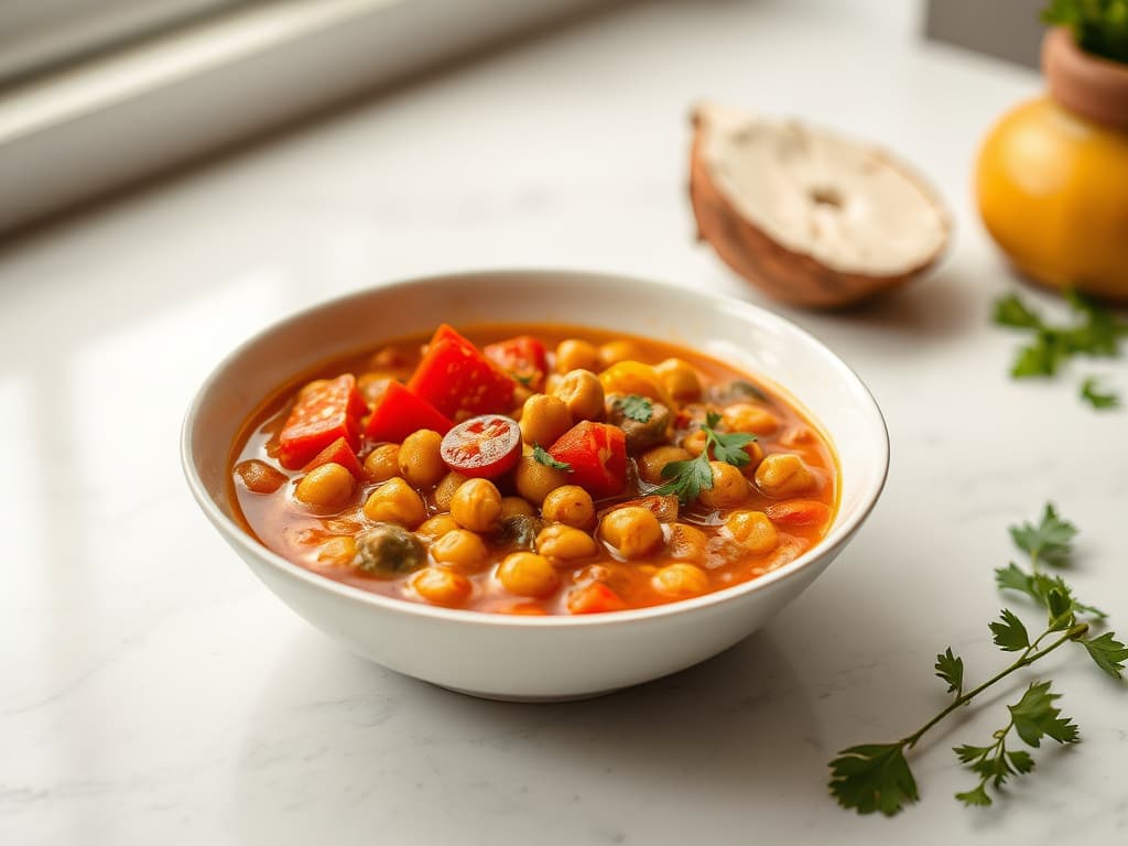 Flavorful Vegan Chickpea & Vegetable Stew