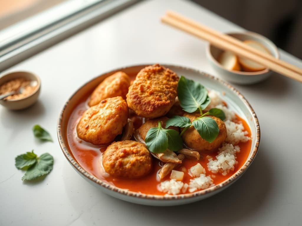 Crispy Fish Cake Thai Curry