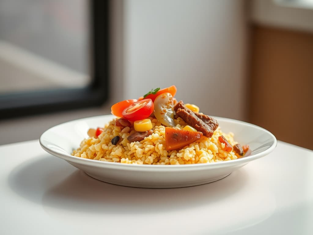 Ghanaian Gari Foto (Scrambled Gari)