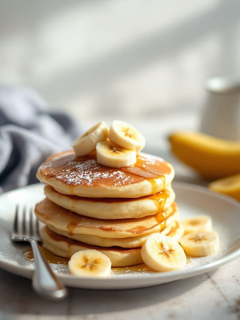 Fluffy Banana Pancakes