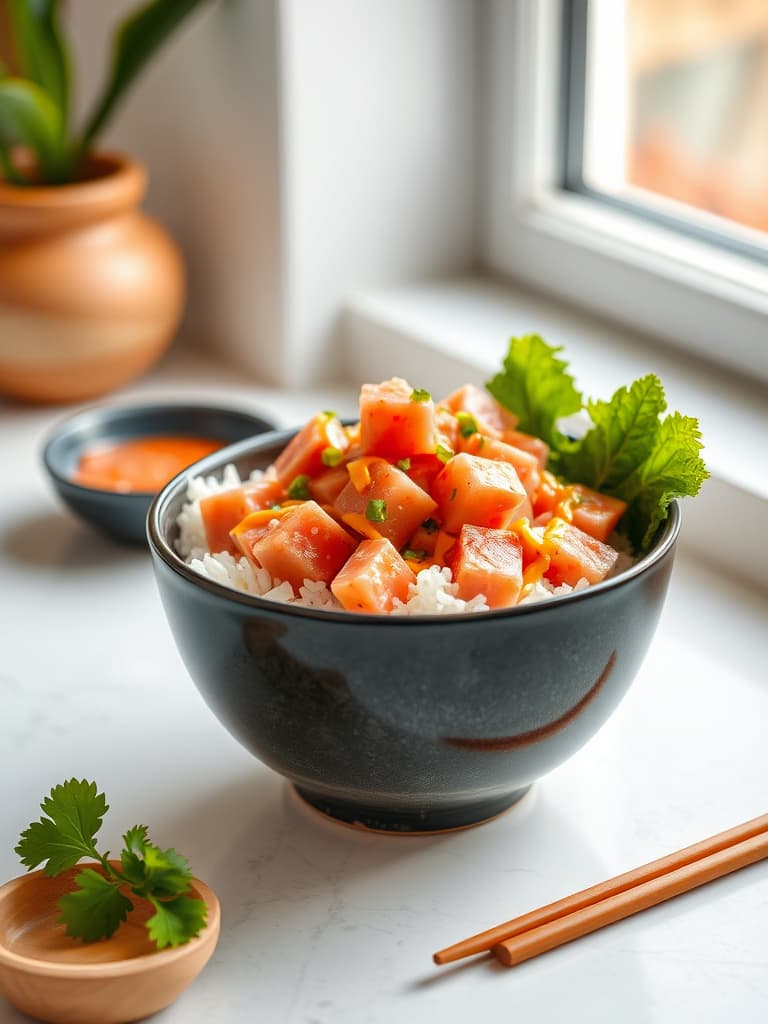 Spicy Tuna Donburi (Rice Bowl)