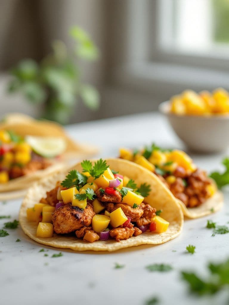 Caribbean Jerk Chicken Tacos