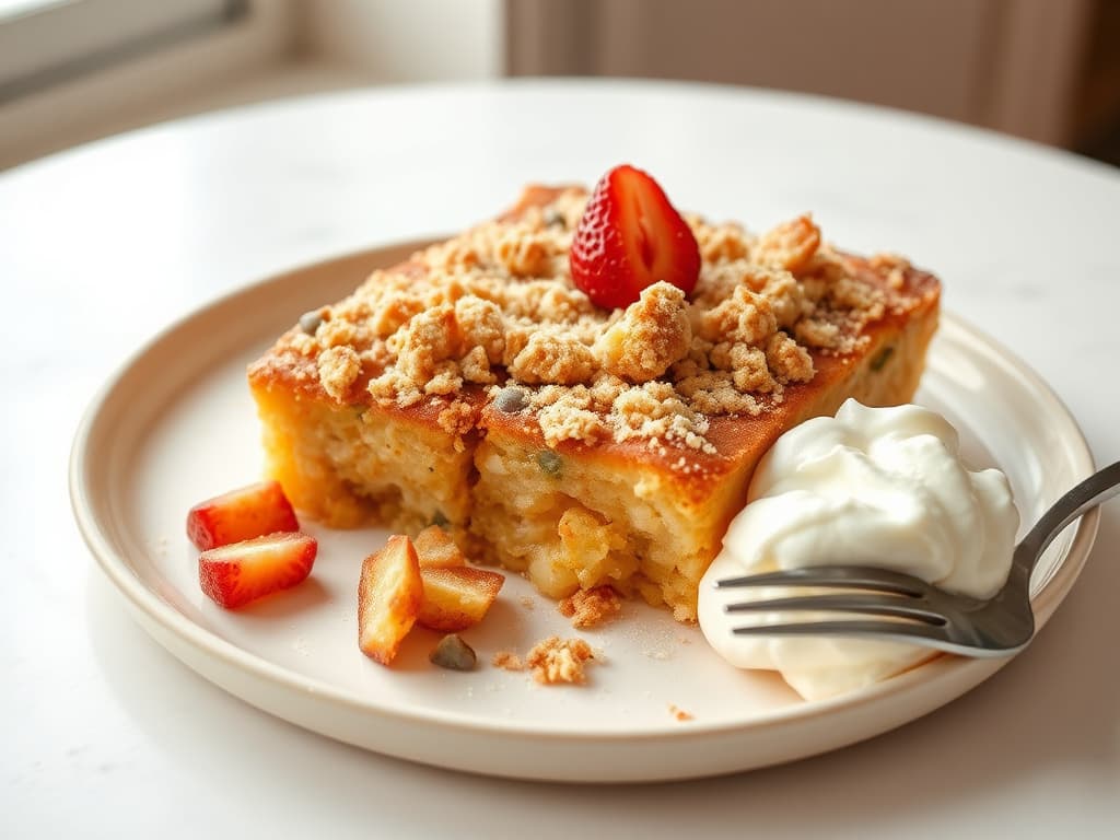 Overnight French Toast Bake with Streusel Topping