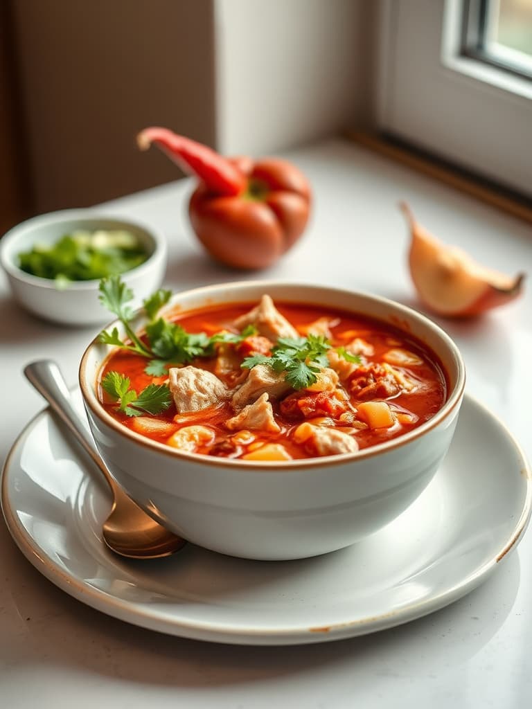 Hearty Red Chicken Pozole (Pozole Rojo de Pollo)