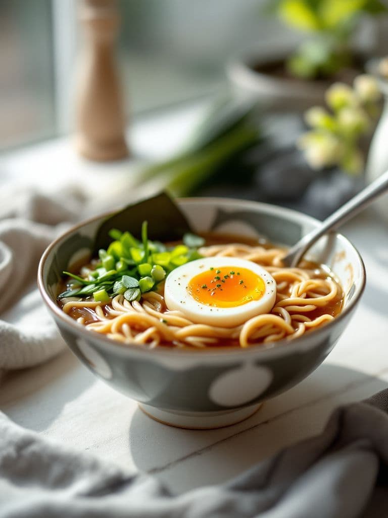 Miso Ramen with Soft-Boiled Egg