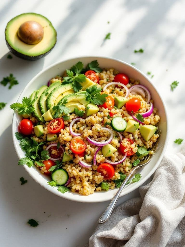 Peruvian Quinoa Salad with Avocado
