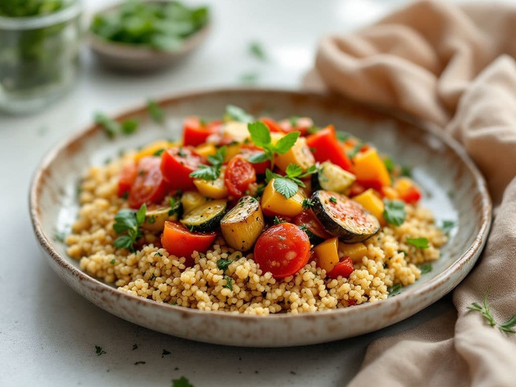 Ratatouille with Herbed Quinoa