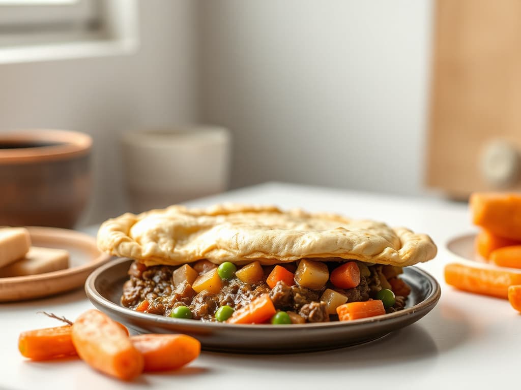 Old-Fashioned Beef Pot Pie with Flaky Crust