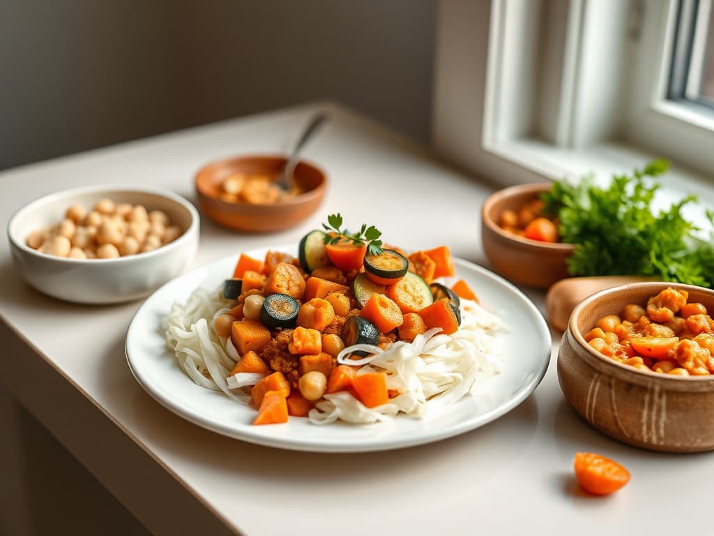 Tunisian Chickpea and Vegetable Tagine