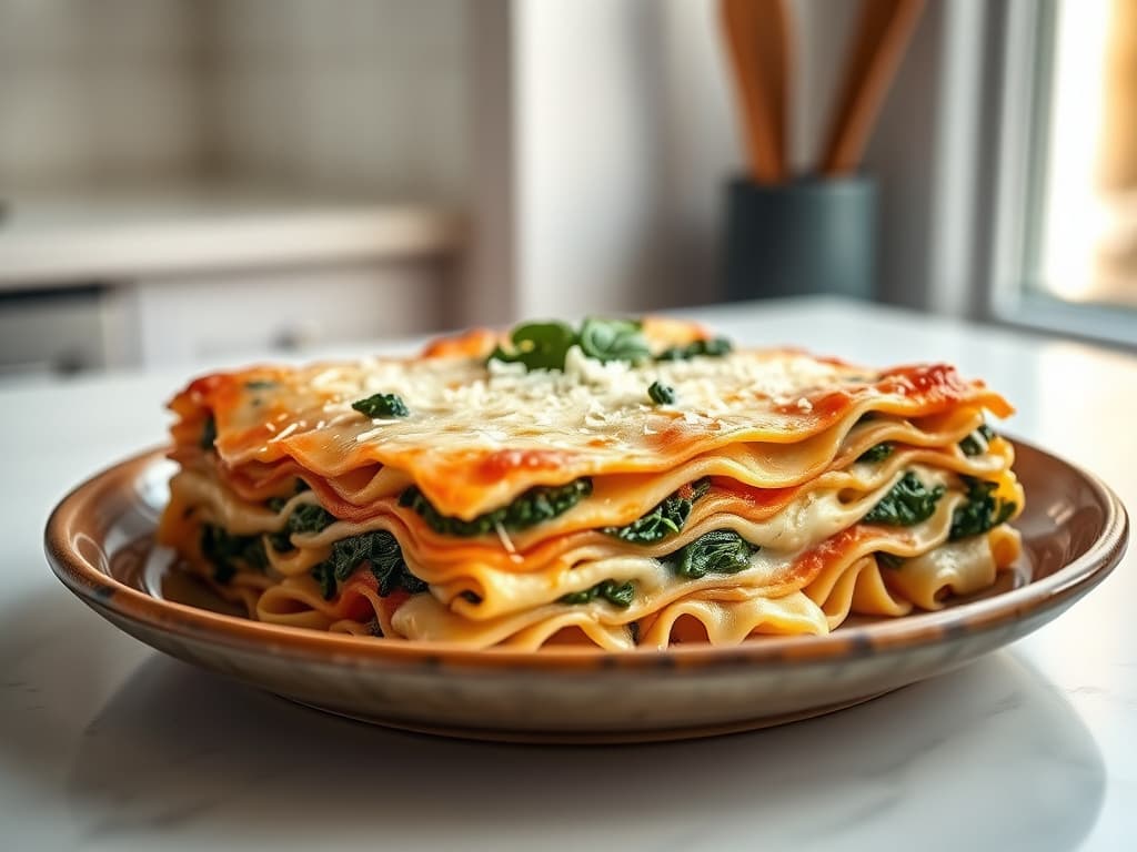 Artichoke and Spinach Lasagna (Vegetarian)