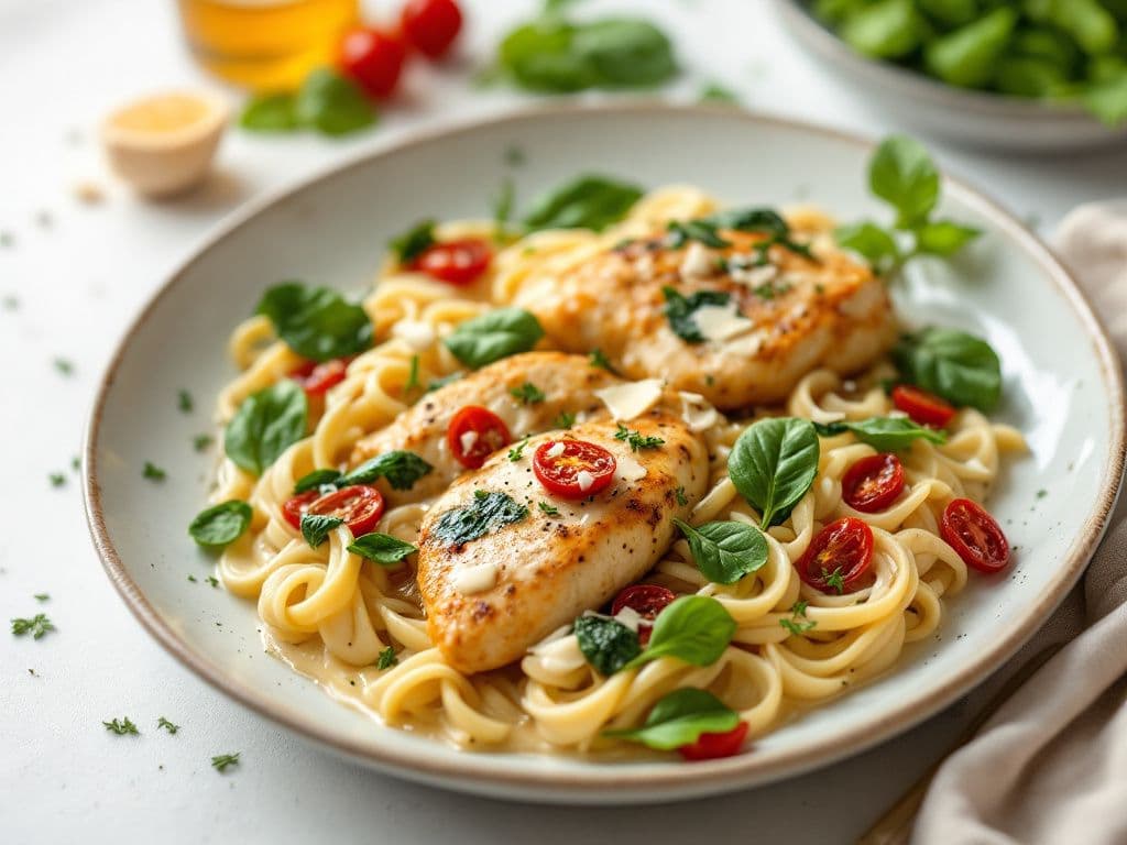 Creamy Garlic Tuscan Chicken