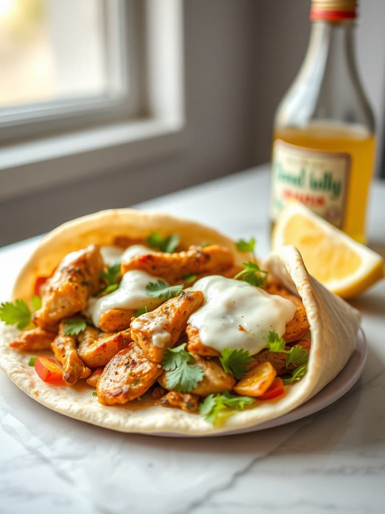 Authentic Lebanese Chicken Shawarma